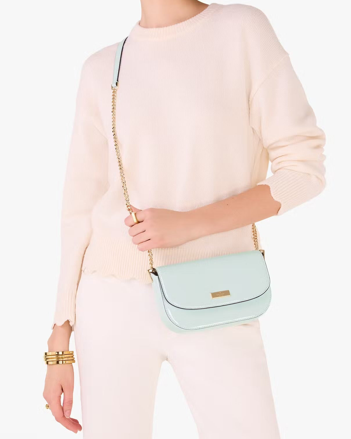 Krista Patent Chain Crossbody