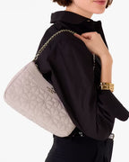 Spade Flower Quilted Fabric Convertible Crossbody