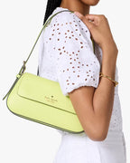 Madison Saffiano Leather Small Flap Shoulder Bag